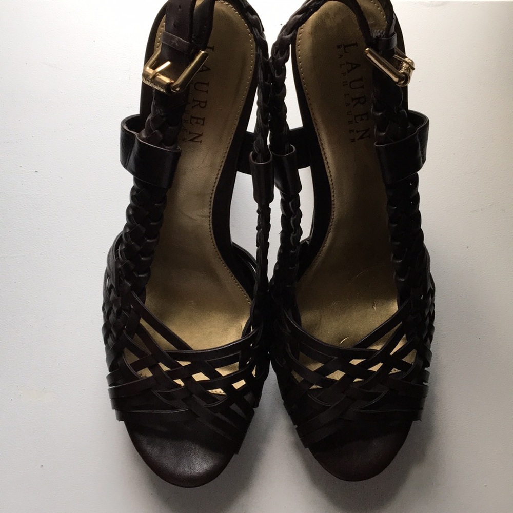 Brown Leather high heel